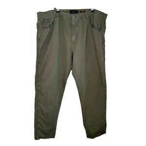 Massimo Dutti Mens' Olive Green Chino Pants, 40